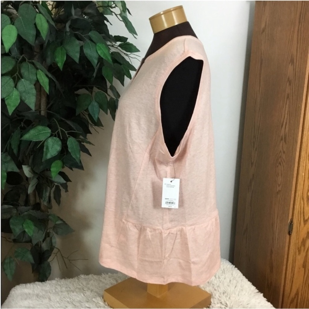 Sonoma sleeveless pullover top Woman’s size XXL peplum style Ana pink - Picture 9 of 11